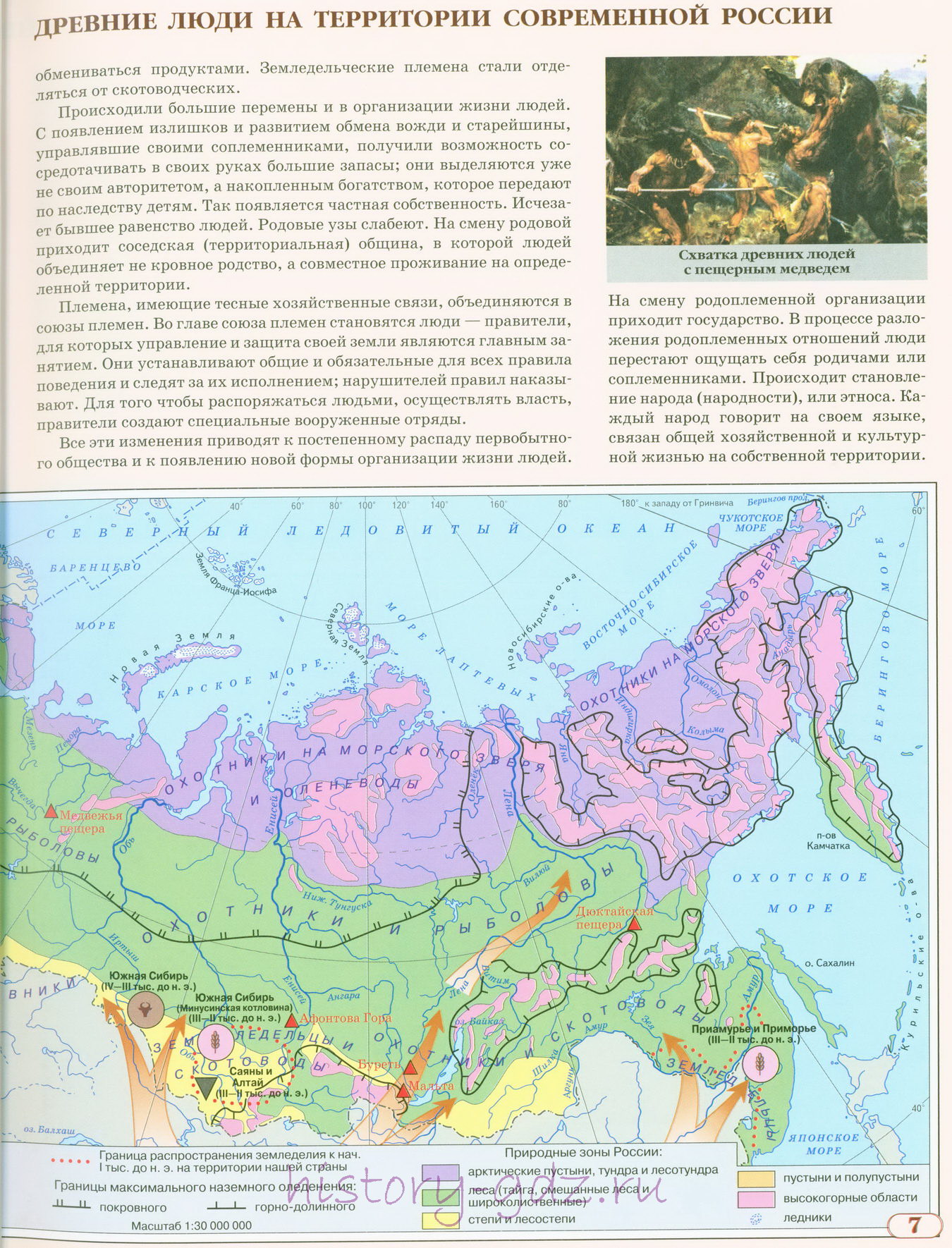 Наша Родина в древности. Древние люди на территории современной России -  История