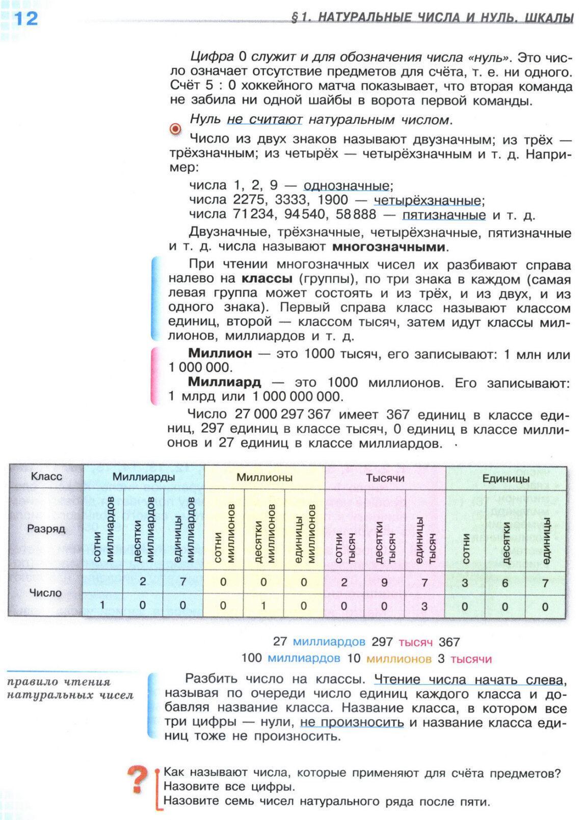 Страница 12 учебника по математике для 5 класса, 1 часть, Виленкин