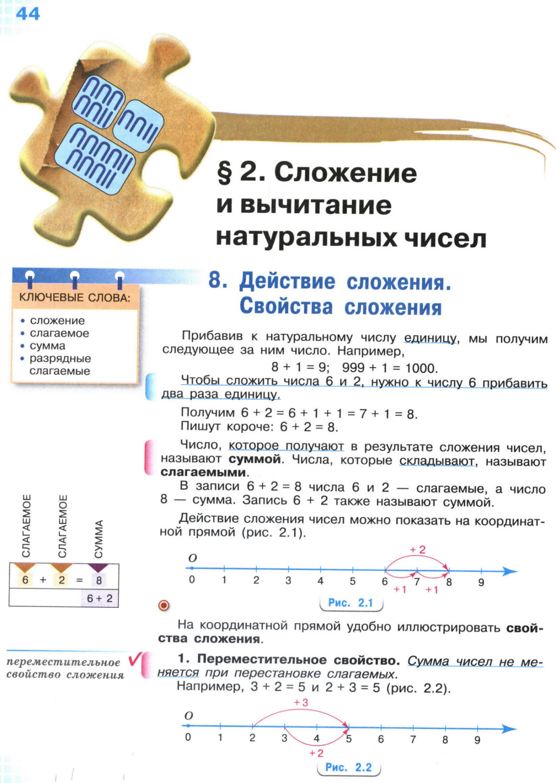 Страница 44 учебника по математике для 5 класса, 1 часть, Виленкин