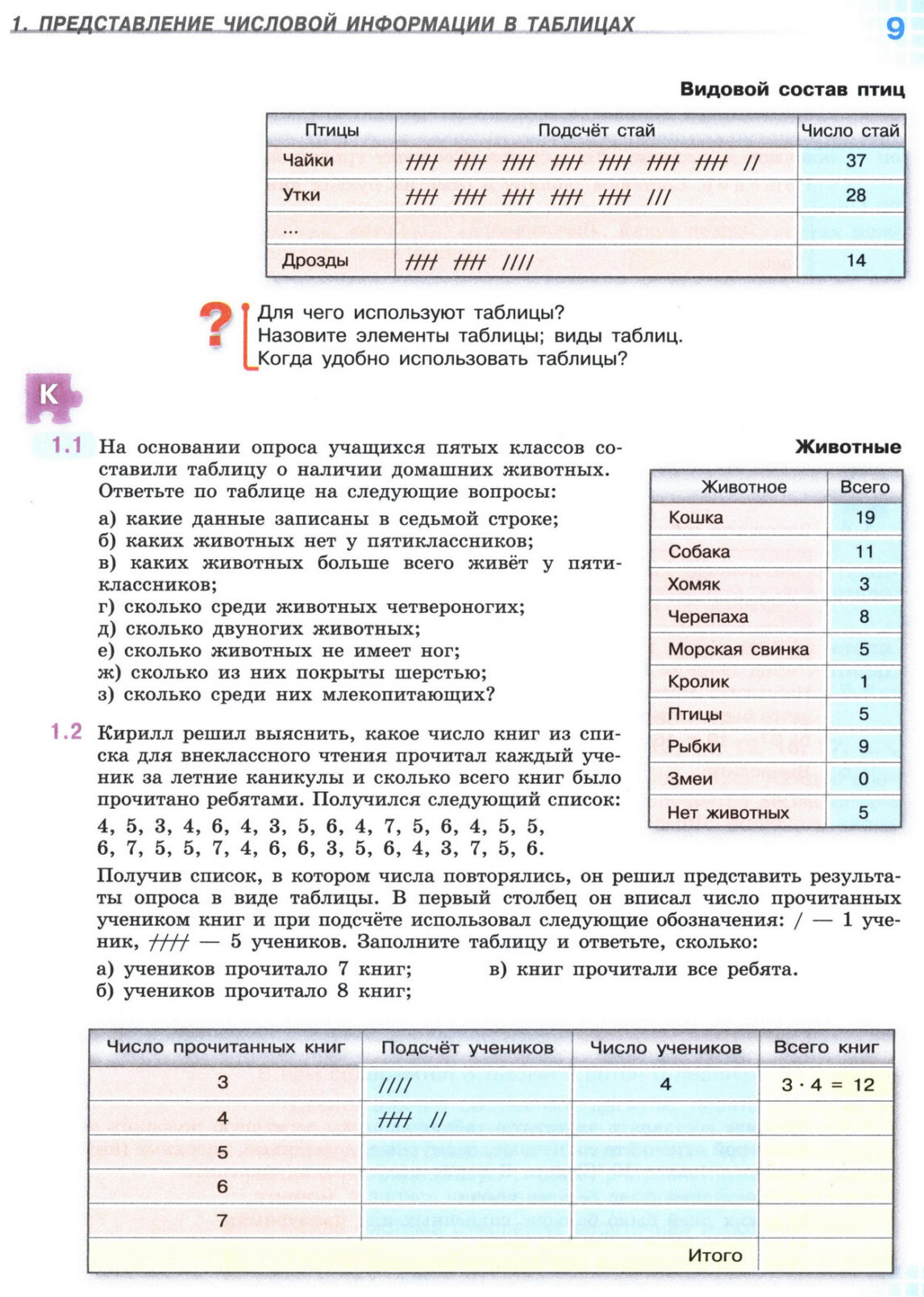 Страница 9 учебника по математике для 5 класса, 1 часть, Виленкин